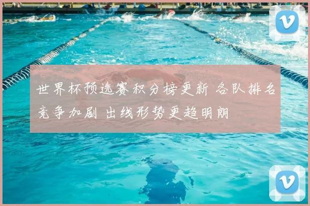 世界杯预选赛积分榜更新 各队排名竞争加剧 出线形势更趋明朗